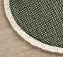 Mason Handwoven Cotton Fringe Round Placemats - Set of 4
