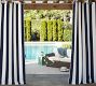 Sunbrella® Awning Striped Outdoor Grommet Curtain