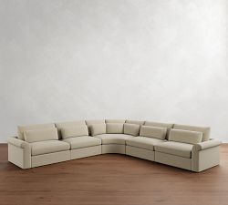 Westwood Roll Arm Deep Seat 5-Piece Curved Wedge Sectional (158")