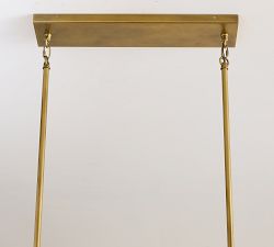 Avalon Cast Glass Linear Chandelier (48")