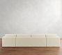 Carmel Slim Arm Slipcovered Double Chaise Sectional (139"&ndash;171")