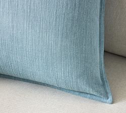 Denim Flange Pillow Cover