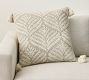 Fern Embroidered Tassel Pillow Cover