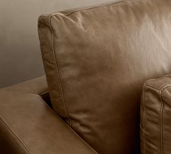 Westwood Square Arm Deep Seat Leather Sofa (77"-102")