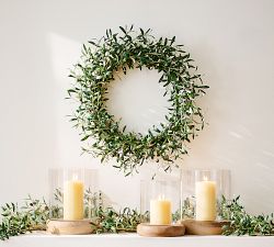 Laguna Mango Wood Hurricane Candle Holder