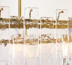 Avalon Cast Glass Linear Chandelier (48")