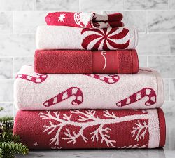 Sleigh Bell Reversible Jacquard Towel