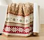 Gingerbread House Fair Isle Jacquard Throw