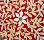 Winter Wreath Embroidered Lumbar Pillow Cover