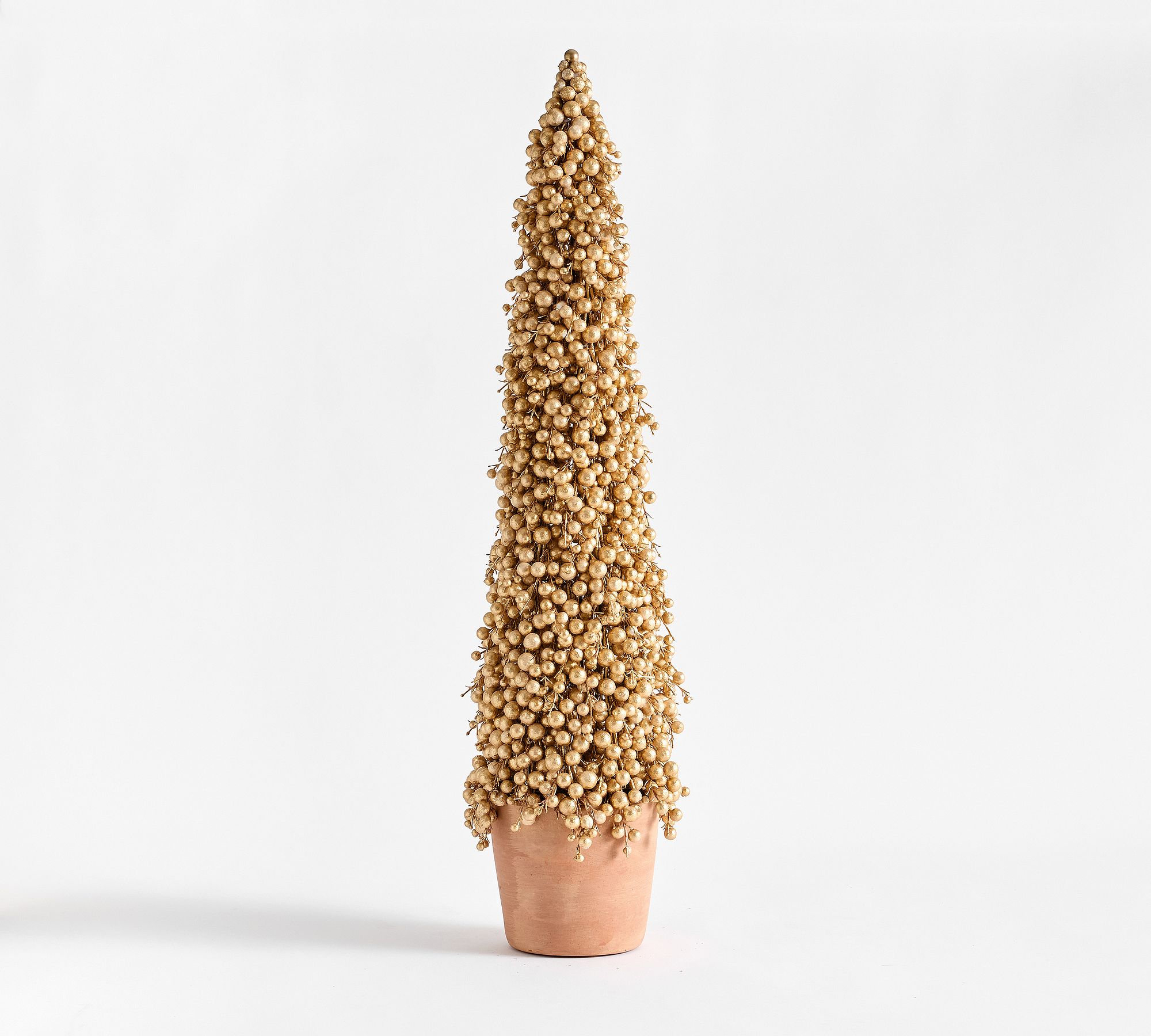 Faux Potted Berry Cluster Cone Trees - thumbnail 4