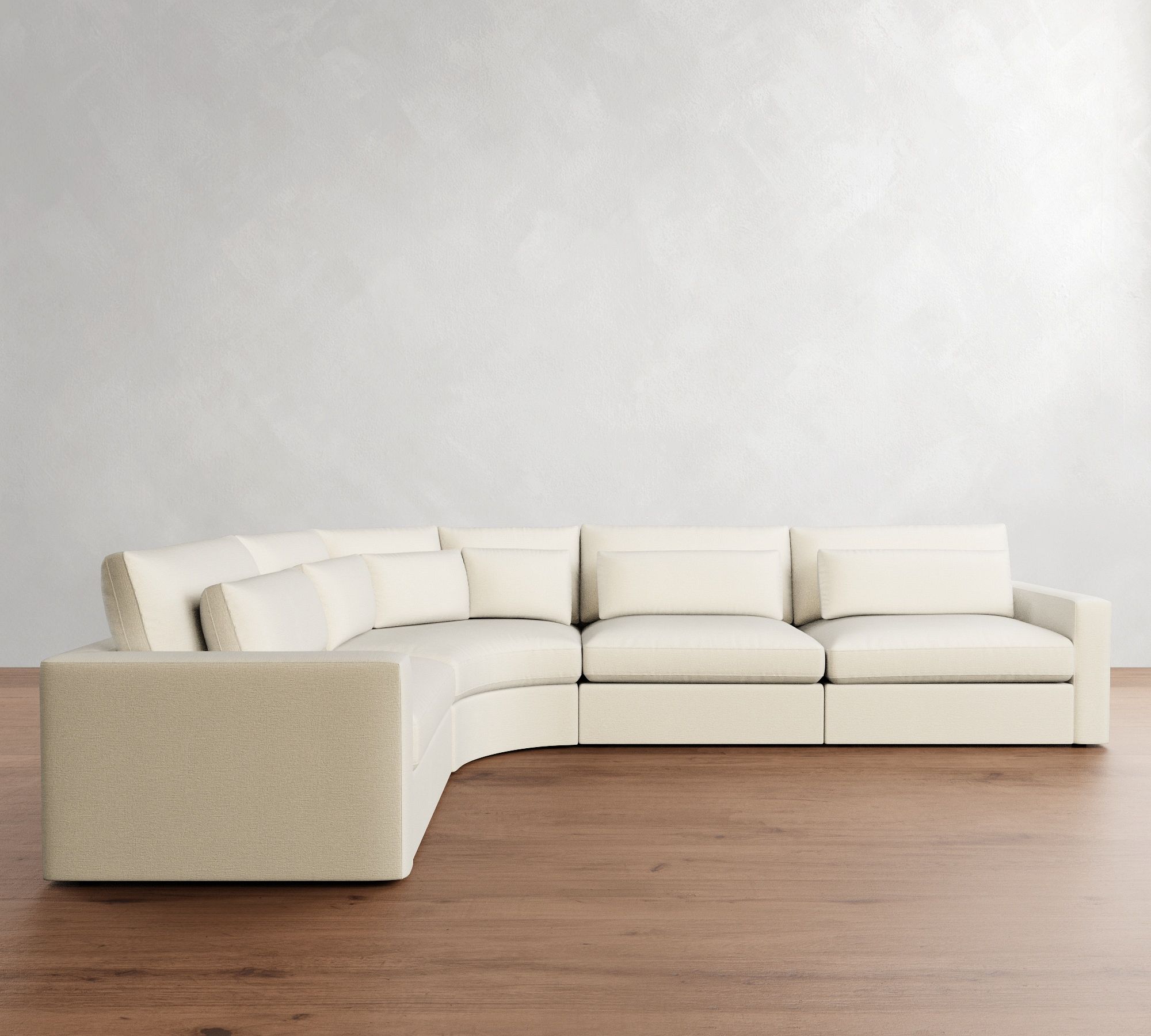 Westwood Square Arm Deep Seat 4-Piece Curved Wedge Sectional (151")