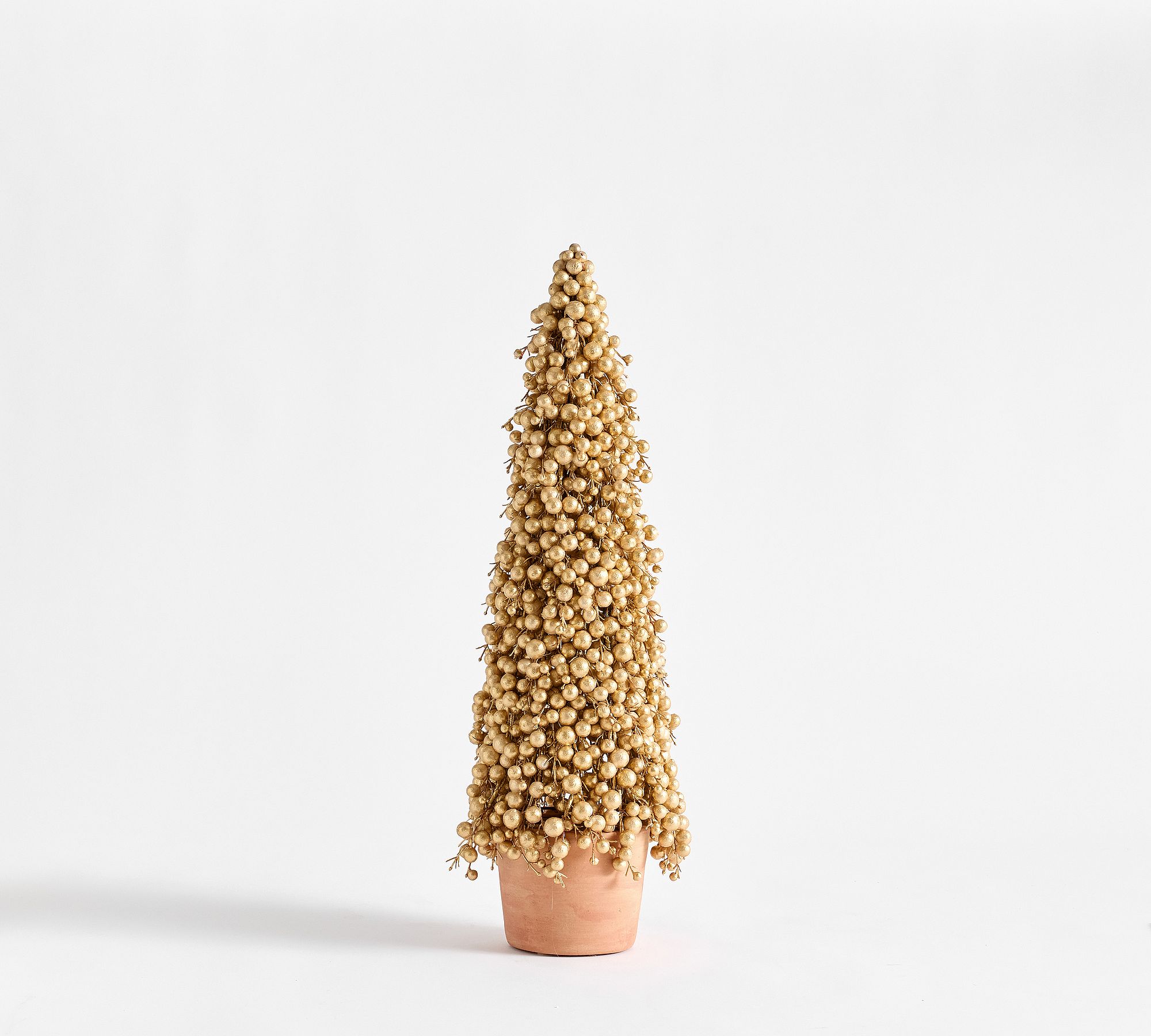 Faux Potted Berry Cluster Cone Trees - thumbnail 3