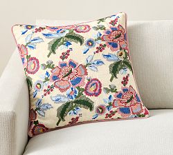 Maddie Floral Embroidered Pillow Cover