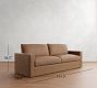 Westwood Square Arm Leather Sofa (65"-125")