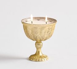 Fluted Mercury Candle - Laurel &amp; Incense
