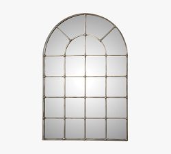 Jaycee Windowpane Arched Wall Mirror