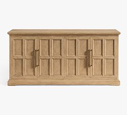 Open Box: Vintners Buffet (66") - Savanna, Antique Brass Pulls
