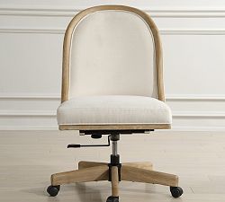 Loni Upholstered Swivel Desk Chair