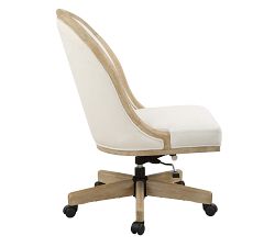Loni Upholstered Swivel Desk Chair