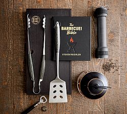 The BBQ Bible By Steven Raichlen Leather-Bound Book