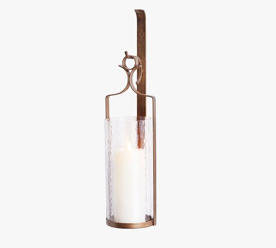 Marika Hammered Glass Sconce
