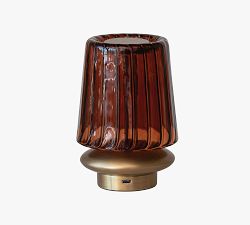Antique Brass LED Touch Sensor Portable Table Lamp