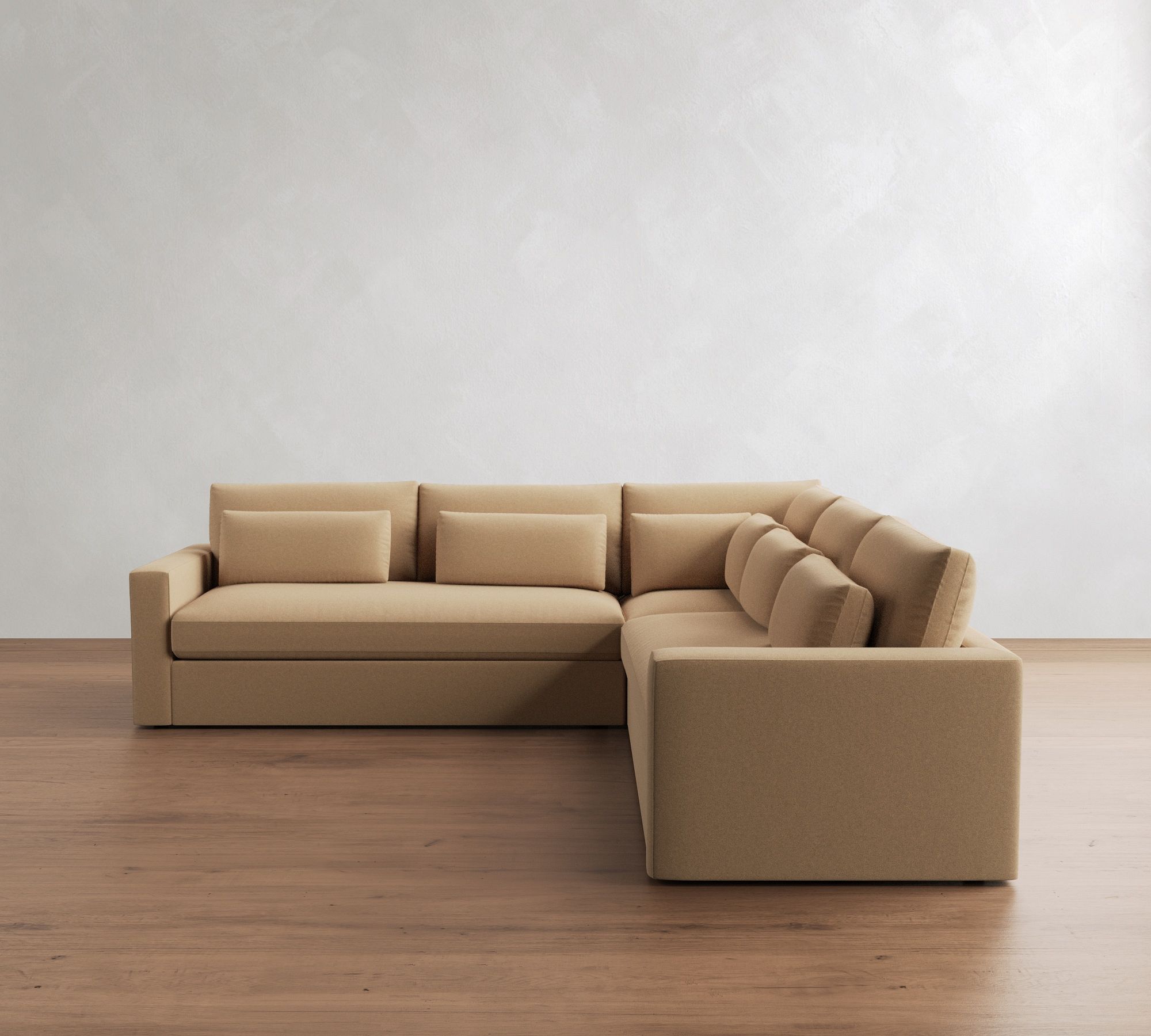 Westwood Square Arm Deep Seat 3-Piece L-Shaped Sectional (122")