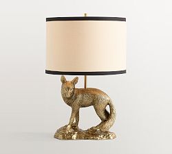 Figural Fox Table Lamp (22")