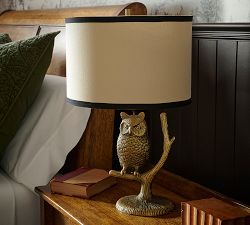 Figural Owl Table Lamp (23")