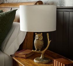 Figural Owl Table Lamp (23")