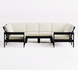 Malibu Metal 8-Piece U-Shaped Outdoor Sectional (115")