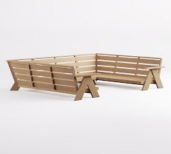 Modern Farmhouse 3-Piece Outdoor Sectional (128")