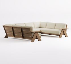 Modern Farmhouse 3-Piece Outdoor Sectional (128")