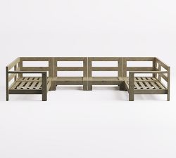 Rockport 6-Piece U-Shaped Outdoor Sectional (129")