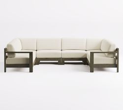 Rockport 6-Piece U-Shaped Outdoor Sectional (129")