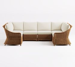 Westport Wicker 8-Piece U-Shaped Outdoor Sectional (127")