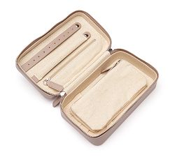 Open Box: Ella Vegan Leather Travel Jewelry Case, Medium - Blush