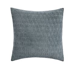 Open Box: Drew Cotton Chenille Sham, Euro - Dark Chambray