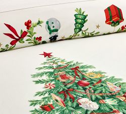 Nostalgic Christmas Percale Duvet Cover
