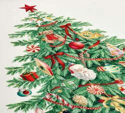 Nostalgic Christmas Percale Duvet Cover