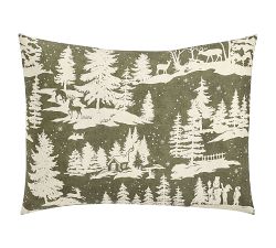 Winter Pines Percale Sham