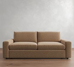 Open Box: Sierra Grand Sofa (96"), 2x2 - Performance Micro Boucle Mocha