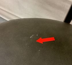 Open Box: Lowen Leather Counter Stool (26") - Statesville Wolf Gray, Bronze