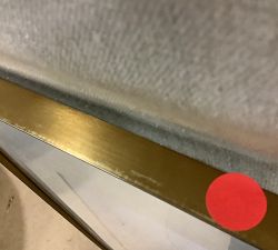 Open Box: Stowe Modern Metal Frame, 24"W x 30"L (18"W x 24"L Opening) - Brass