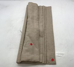 Open Box: Belgian Flax Linen Blackout Shade (26"W x 64"L) - Dark Flax
