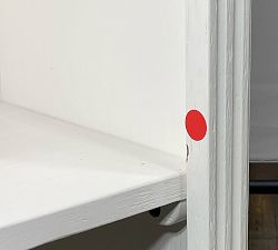Open Box: Livingston Bookcase Hutch (35") - Montauk White