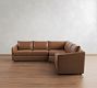 Charlotte Leather 3-Piece L-Shaped Wedge Sectional (110")