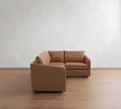 Charlotte Leather 3-Piece Sectional (100")