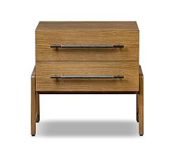 Open Box: Andes Nightstand (27.5") - Amber Oak, Gunmetal