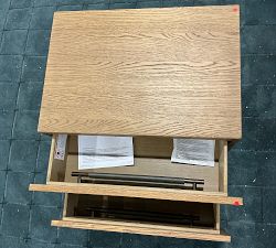 Open Box: Andes Nightstand (27.5") - Amber Oak, Gunmetal